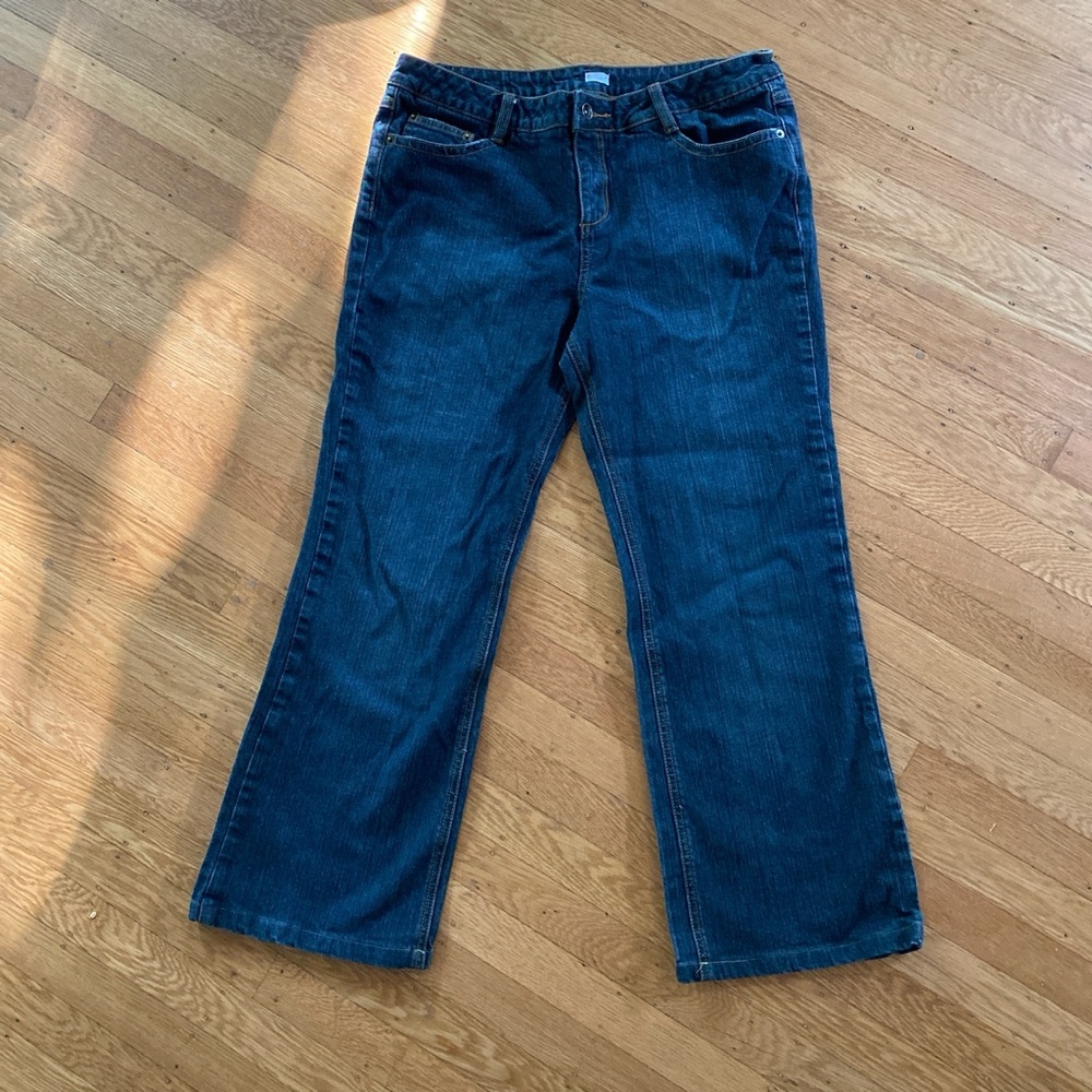 Route blue jeans, straight leg with embroidered pockets